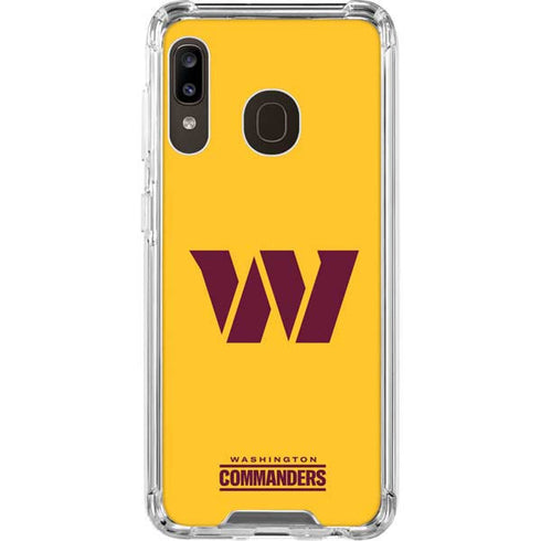 NFL Washington Commanders Logo Galaxy A30 Clear Case