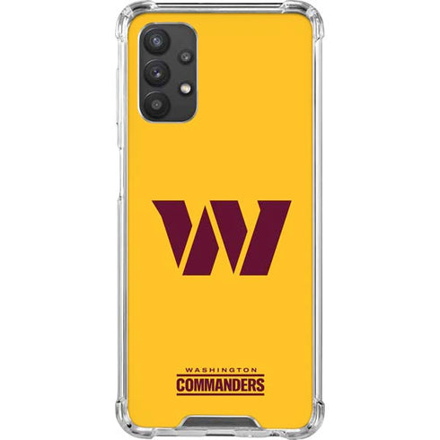 NFL Washington Commanders Logo Galaxy A32 5G Clear Case