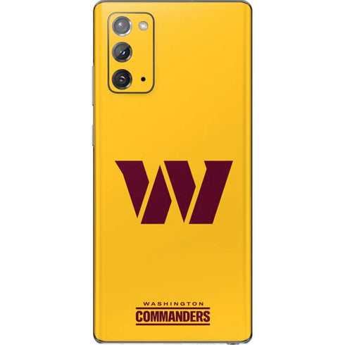 NFL Washington Commanders Logo Galaxy Note20 5G Skin