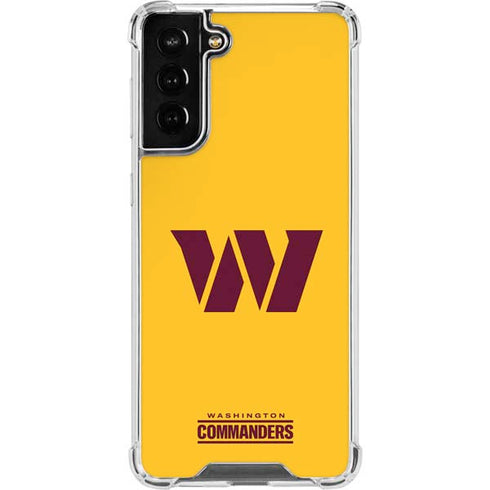NFL Washington Commanders Logo Galaxy S21 FE Clear Case