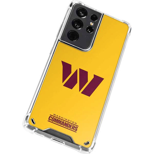 NFL Washington Commanders Logo Galaxy S21 Ultra 5G Clear Case