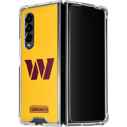 NFL Washington Commanders Logo Galaxy Z Fold4 5G Clear Case