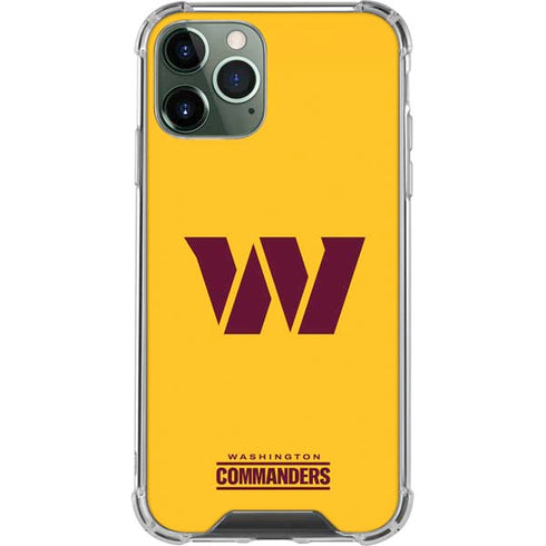 NFL Washington Commanders Logo iPhone 11 Pro Max Clear Case