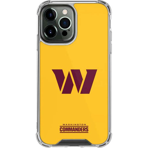 NFL Washington Commanders Logo iPhone 13 Pro Max Clear Case