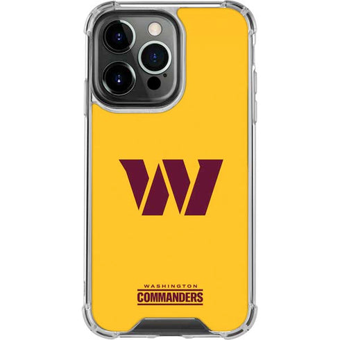NFL Washington Commanders Logo iPhone 14 Pro Clear Case