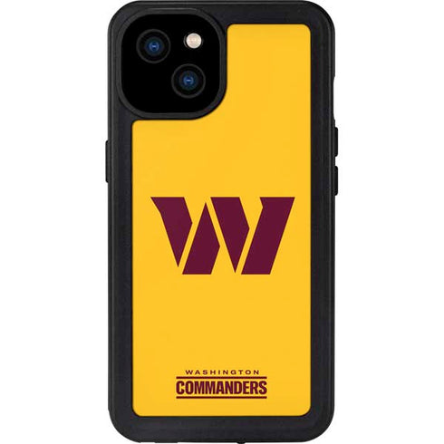 NFL Washington Commanders Logo iPhone 15 Plus Waterproof Case
