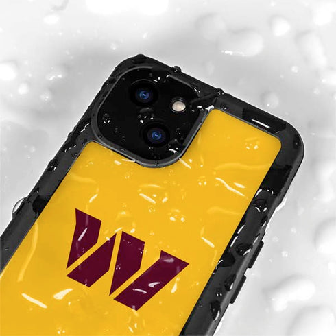 NFL Washington Commanders Logo iPhone 15 Plus Waterproof Case