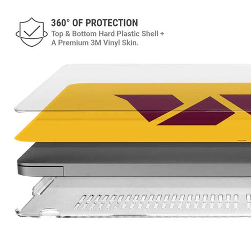 NFL Washington Commanders Logo MacBook Pro 16in (2021-25) Case plus Skin