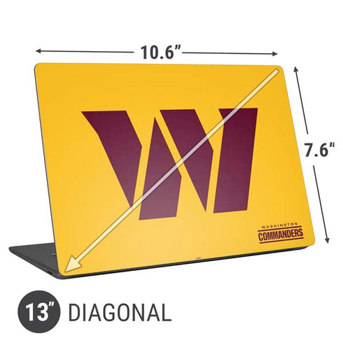 NFL Washington Commanders Logo Universal Laptop 13in (10.6 x 7.6in) Skin
