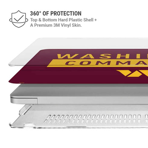 NFL Washington Commanders MacBook Air 15in (2023-2025) Case plus Skin