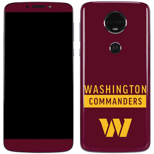 NFL Washington Commanders Moto E5 Plus Skin