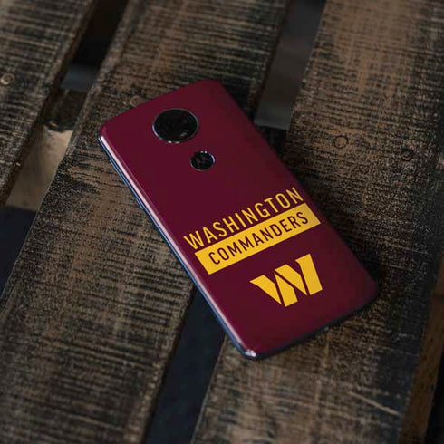 NFL Washington Commanders Moto E5 Plus Skin