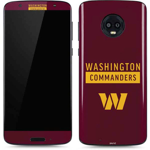 NFL Washington Commanders Moto G6 Skin