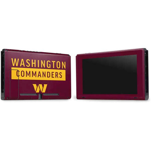 NFL Washington Commanders Nintendo Switch Bundle Skin