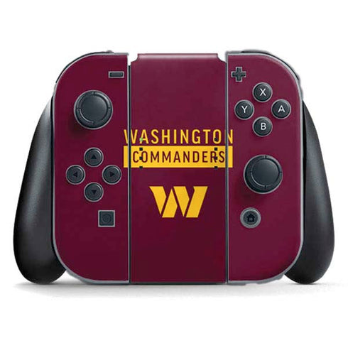 NFL Washington Commanders Nintendo Switch (2017-2021) Joy-Con Controller Skin