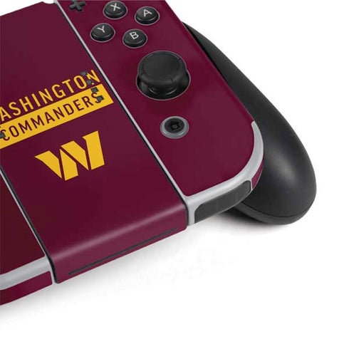 NFL Washington Commanders Nintendo Switch OLED (2021) Skin