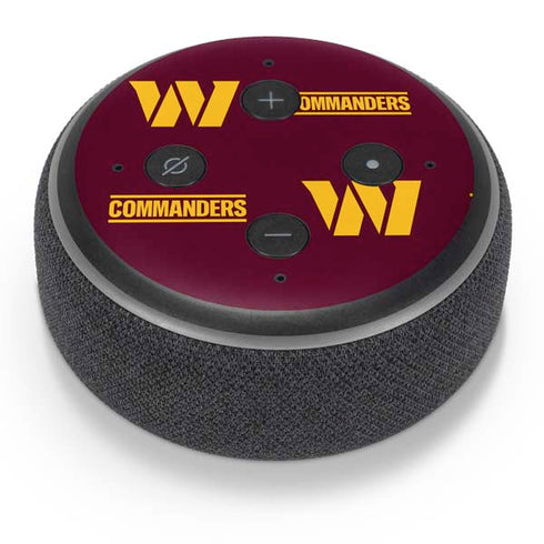 NFL Washington Commanders Blitz Series Amazon Echo Dot Skin