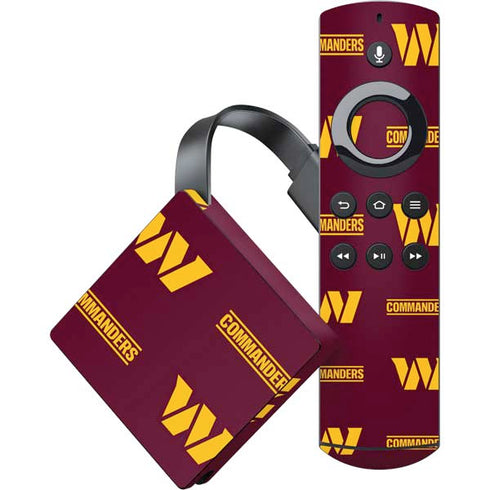 NFL Washington Commanders Blitz Series Amazon Fire TV Skin