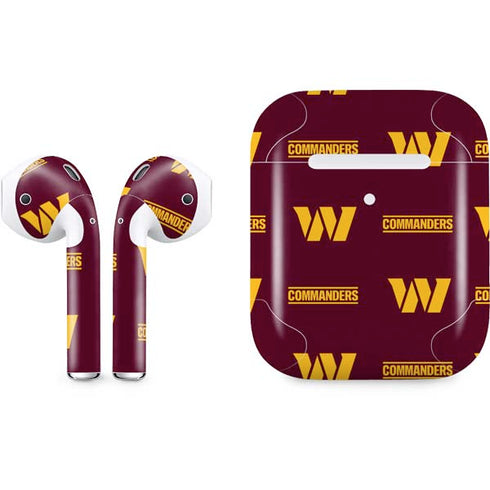 NFL Washington Commanders Blitz Series Apple AirPods 2 Skin