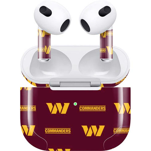 NFL Washington Commanders Blitz Series Apple AirPods (3rd Gen 2021) Skin