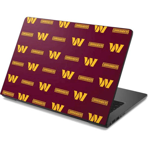 NFL Washington Commanders Blitz Series Dell Chromebook Skin