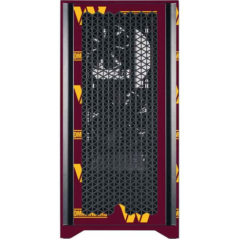 NFL Washington Commanders Blitz Series Corsair 4000D Tempered Glass Mid-Tower ATX Case Skin