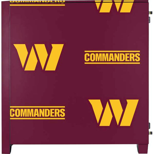 NFL Washington Commanders Blitz Series Corsair 4000D Tempered Glass Mid-Tower ATX Case Skin