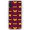 NFL Washington Commanders Blitz Series Galaxy A10e Clear Case