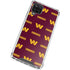 NFL Washington Commanders Blitz Series Galaxy A12 Clear Case