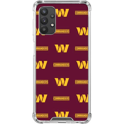NFL Washington Commanders Blitz Series Galaxy A32 5G Clear Case