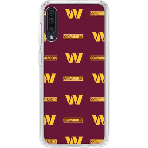 NFL Washington Commanders Blitz Series Galaxy A50 Clear Case