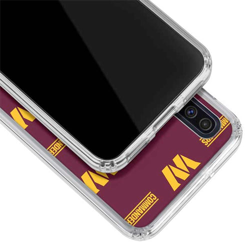 NFL Washington Commanders Blitz Series Galaxy A50 Clear Case