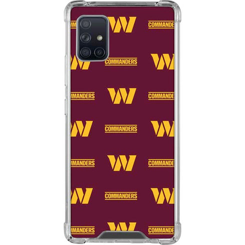 NFL Washington Commanders Blitz Series Galaxy A51 5G Clear Case