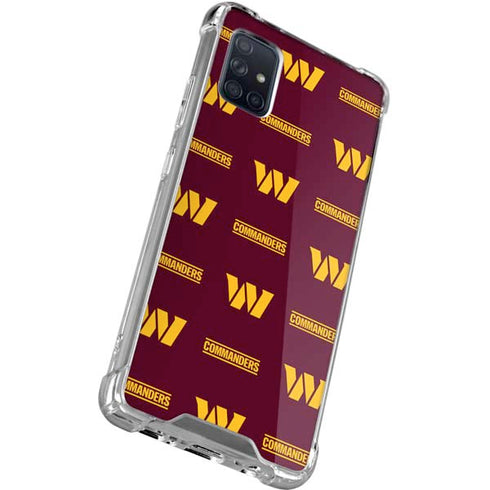 NFL Washington Commanders Blitz Series Galaxy A51 5G Clear Case