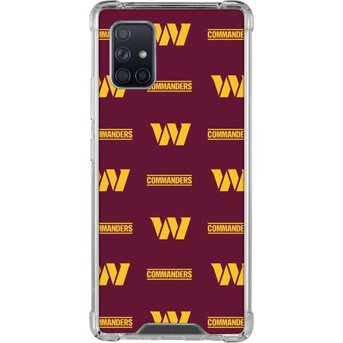 NFL Washington Commanders Blitz Series Galaxy A71 5G Clear Case