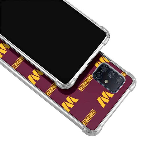 NFL Washington Commanders Blitz Series Galaxy A71 5G Clear Case