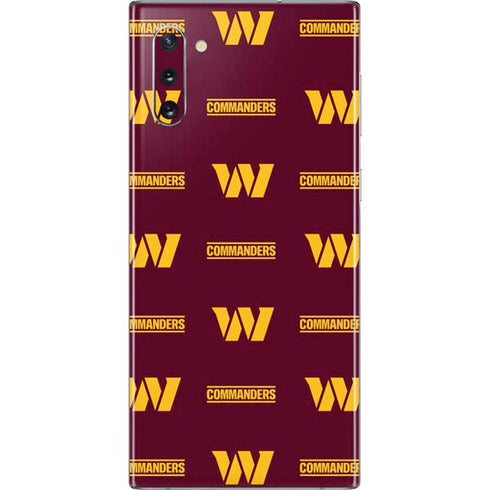 NFL Washington Commanders Blitz Series Galaxy Note 10 Skin