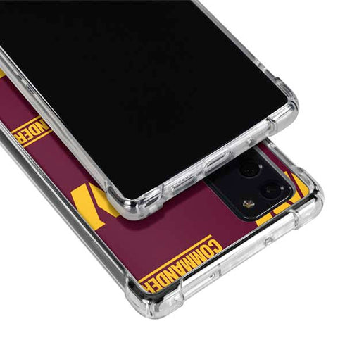 NFL Washington Commanders Blitz Series Galaxy Note20 5G Clear Case