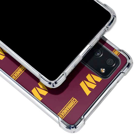 NFL Washington Commanders Blitz Series Galaxy S20 FE Clear Case