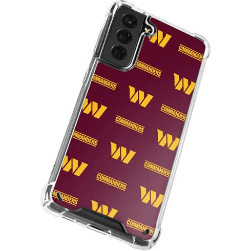NFL Washington Commanders Blitz Series Galaxy S21 Plus 5G Clear Case
