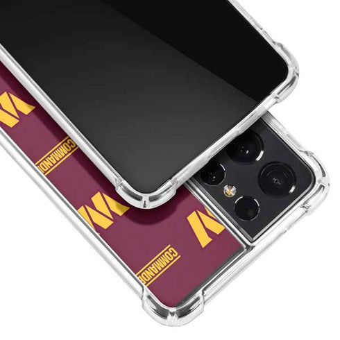 NFL Washington Commanders Blitz Series Galaxy S21 Ultra 5G Clear Case