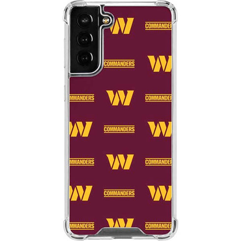 NFL Washington Commanders Blitz Series Galaxy S22 Plus Clear Case