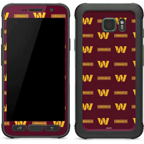 NFL Washington Commanders Blitz Series Galaxy S7 Active Skin