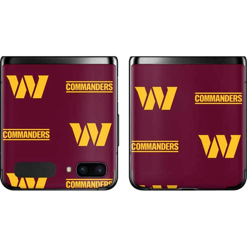NFL Washington Commanders Blitz Series Galaxy Z Flip Skin