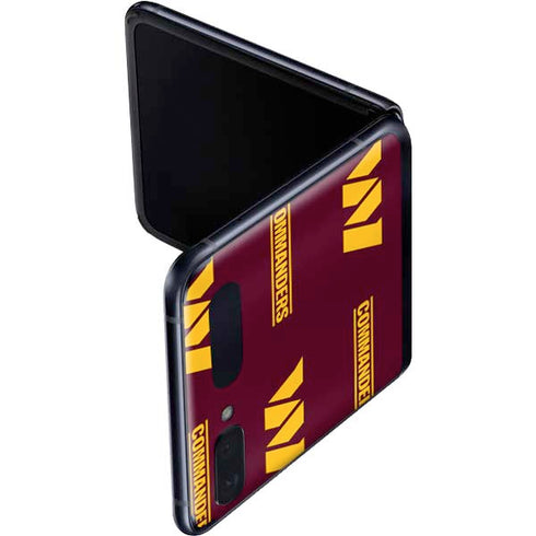 NFL Washington Commanders Blitz Series Galaxy Z Flip Skin
