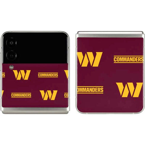 NFL Washington Commanders Blitz Series Galaxy Z Flip3 5G Skin