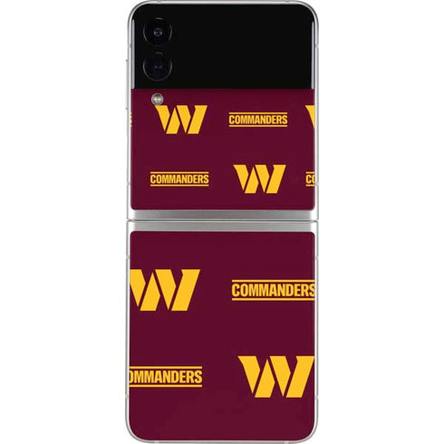 NFL Washington Commanders Blitz Series Galaxy Z Flip3 5G Skin