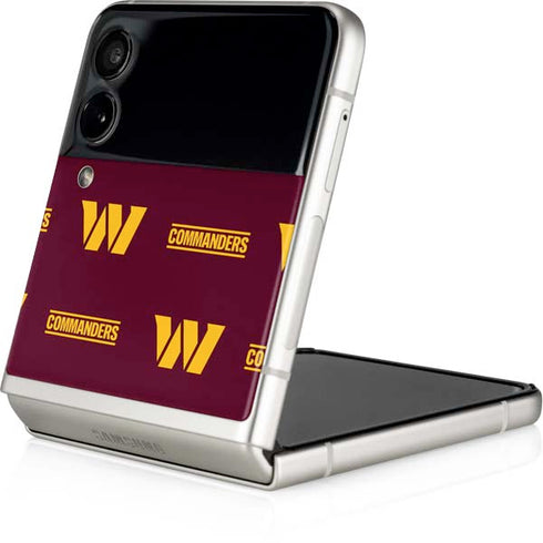NFL Washington Commanders Blitz Series Galaxy Z Flip3 5G Skin