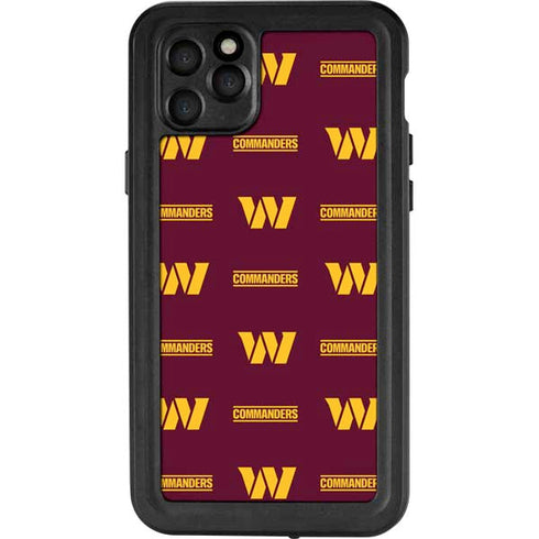 NFL Washington Commanders Blitz Series iPhone 11 Pro Max Waterproof Case