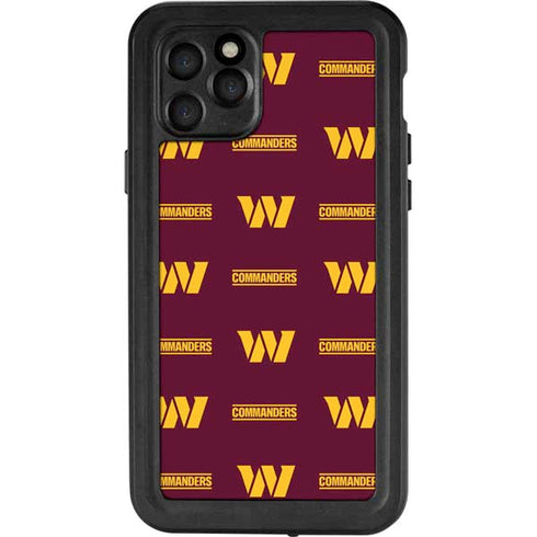 NFL Washington Commanders Blitz Series iPhone 11 Pro Waterproof Case